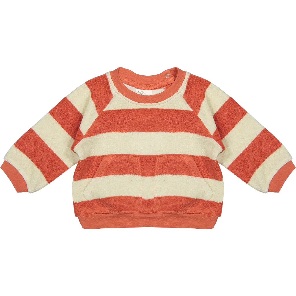 Riffle Stripe Terry Sweatshirt