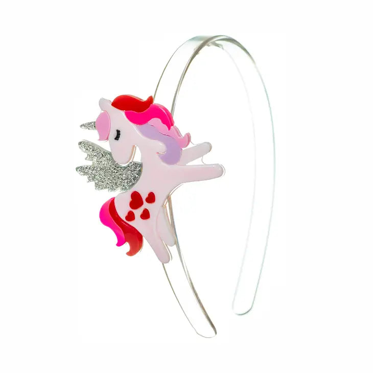 L & R Unicorn Valentine Headband