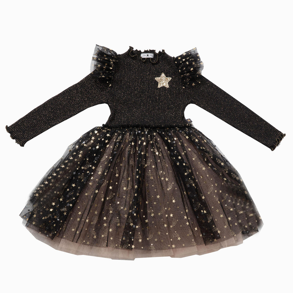 PH Gold Star Frill Tutu Dress