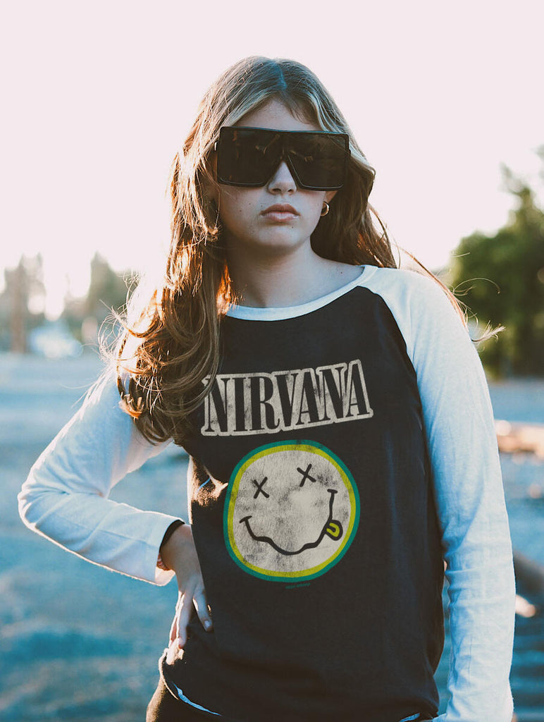 RS Nirvana Smiley LS Raglan