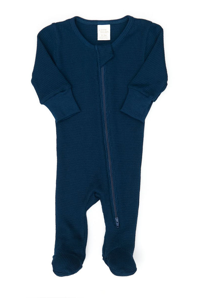 Zip Waffle Footie