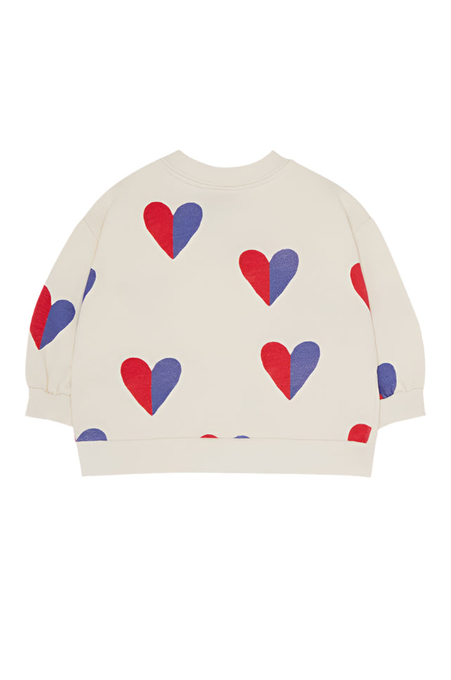 Bicolor Hearts Baby Sweatshirt