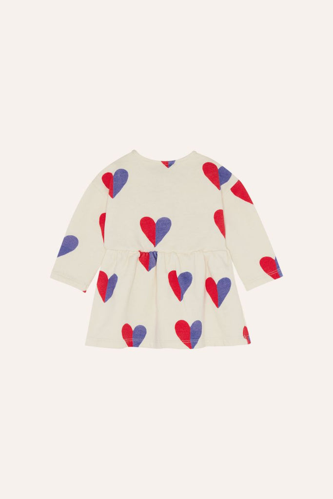 Bicolor Hearts Baby Dress