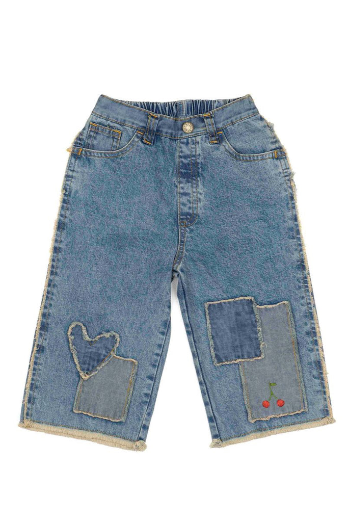 Patchwork Pants - Hearts