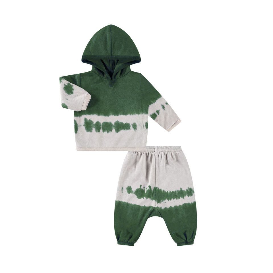 Fleece Dip Dye Hoodie Set