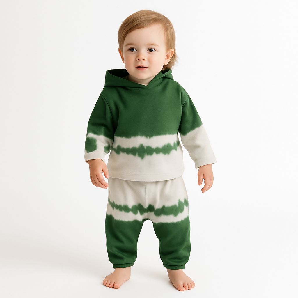 Fleece Dip Dye Hoodie Set