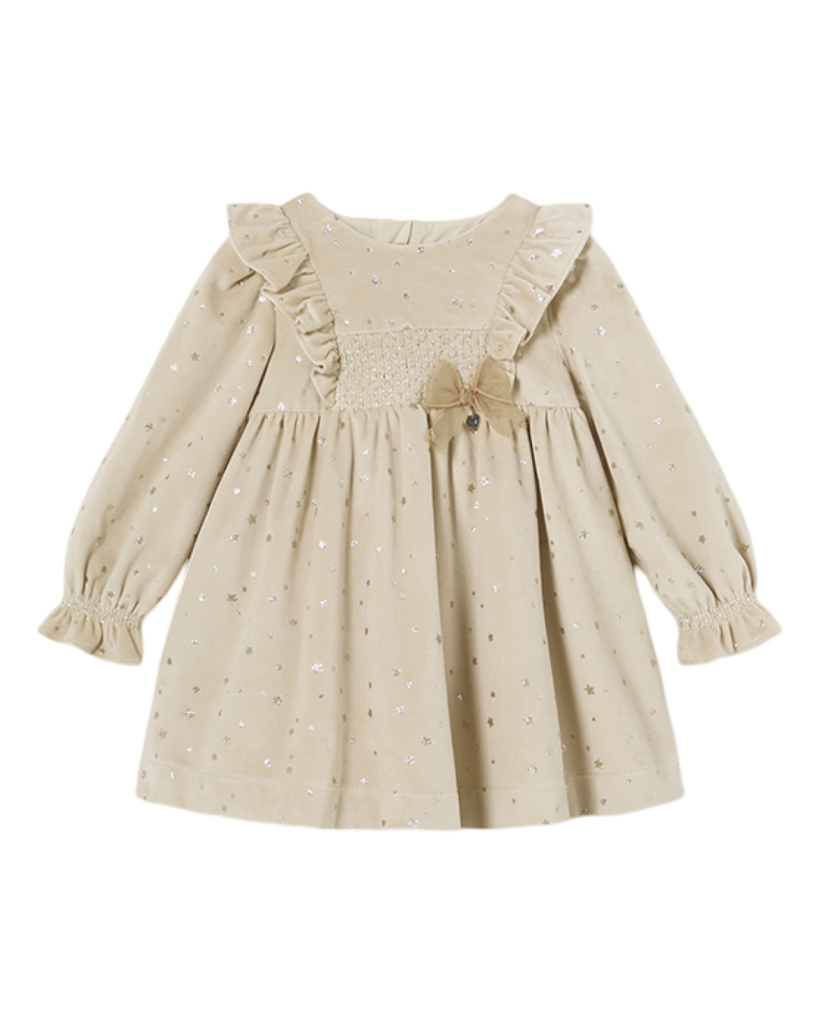 Mayoral Star Velvet Baby Dress