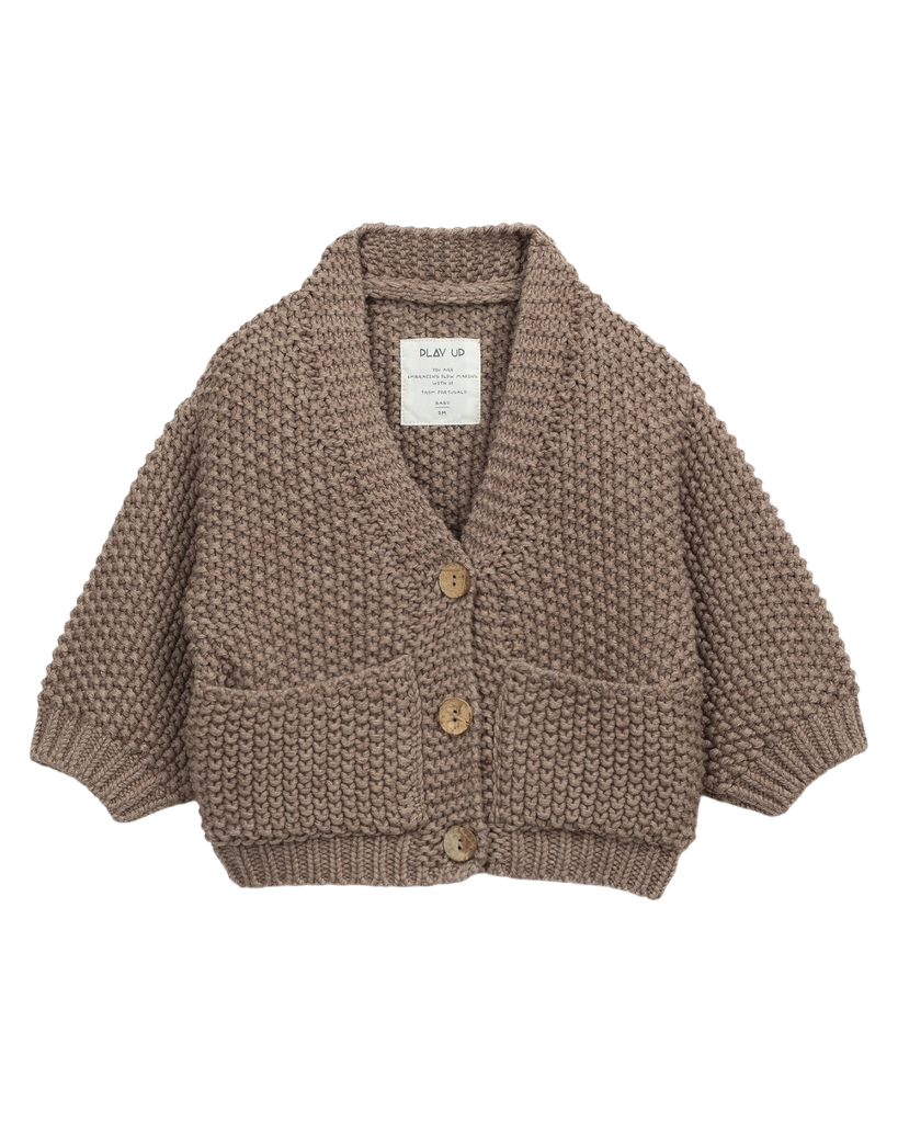 PU Knit Cardigan