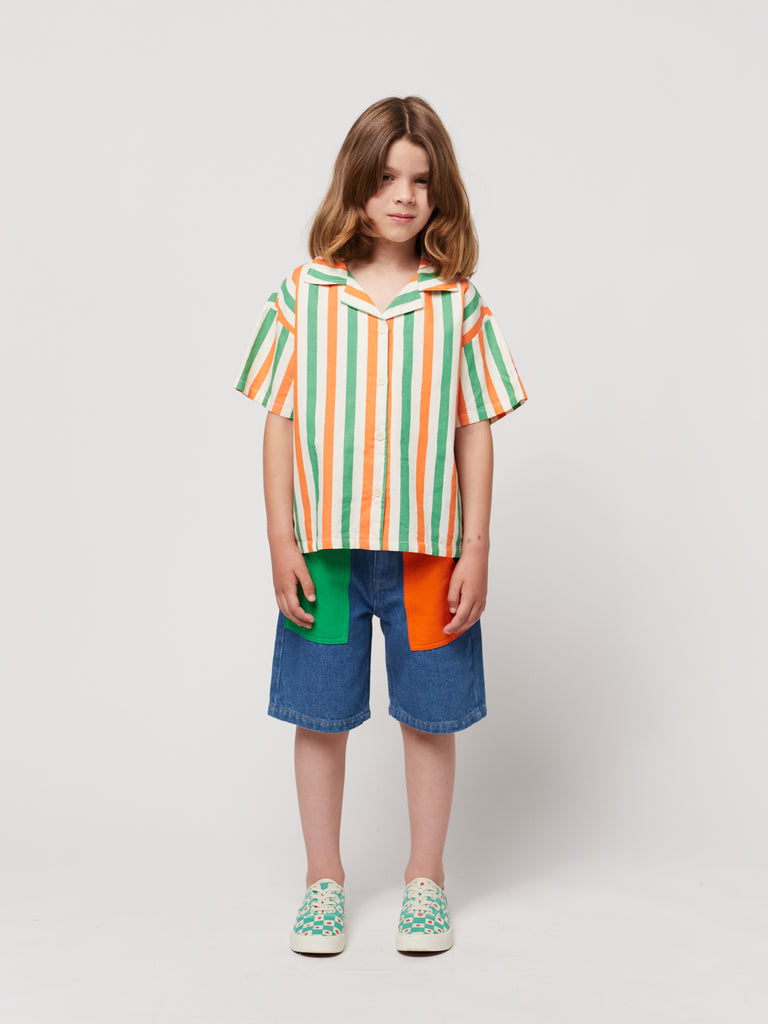 BC Vertical Stripes Woven Top