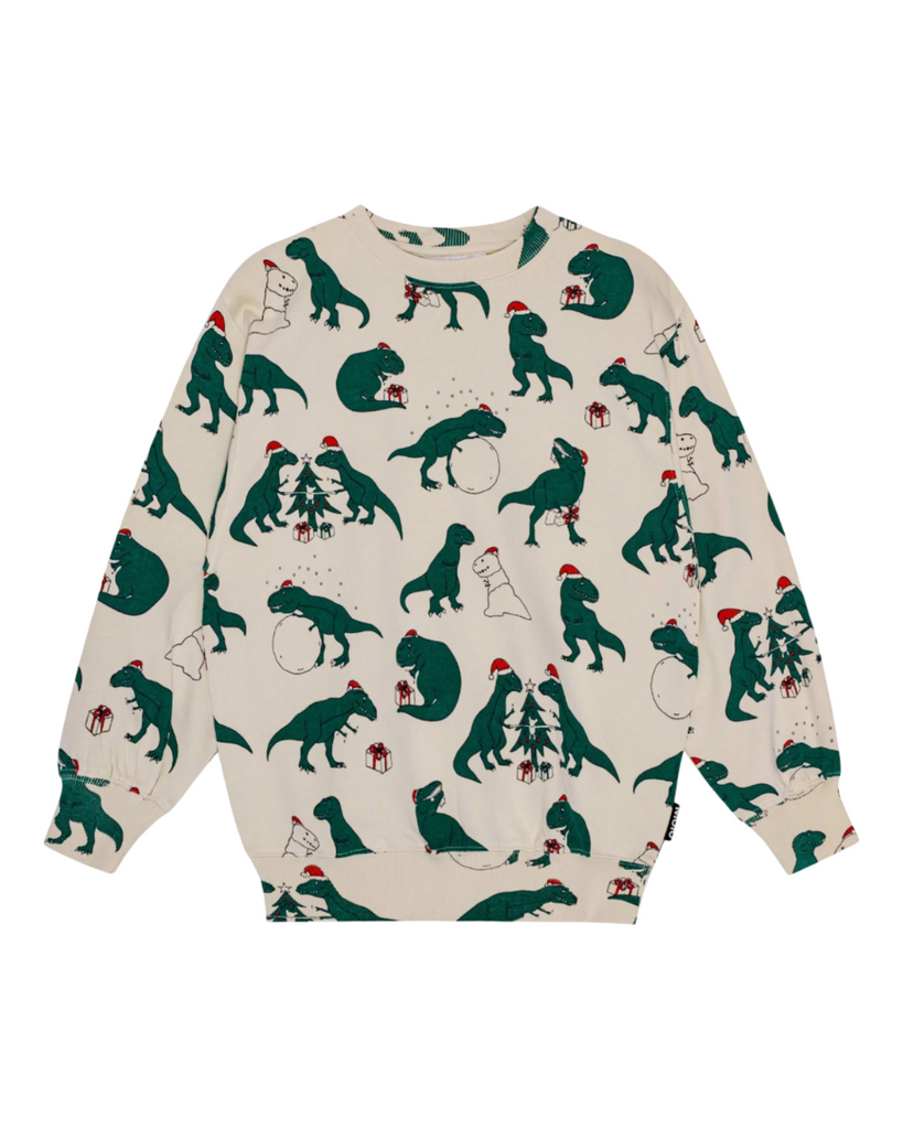 Molo Monti Festive Dinos Sweatshirt