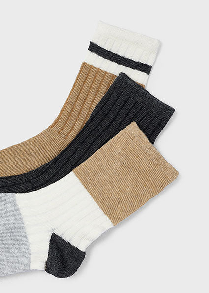 Mayoral Colorblock Socks 3pk