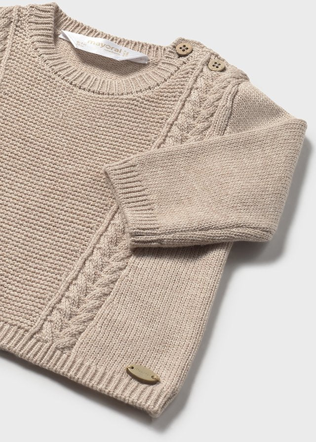 Baby Knit Braided Sweater