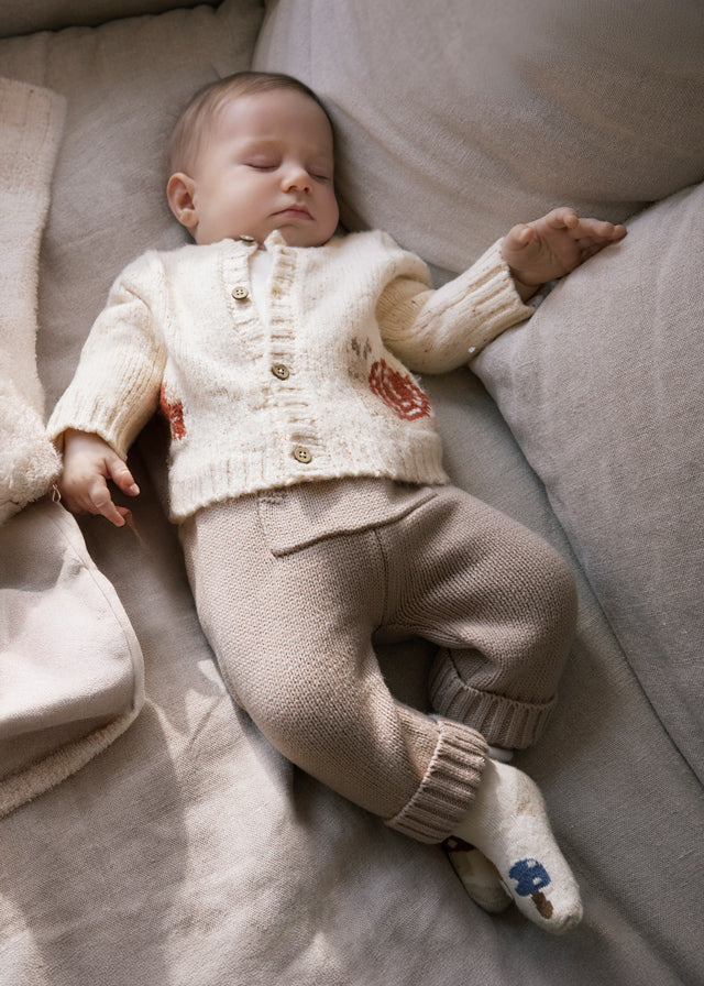 Baby 3pc Mushroom Knit Set