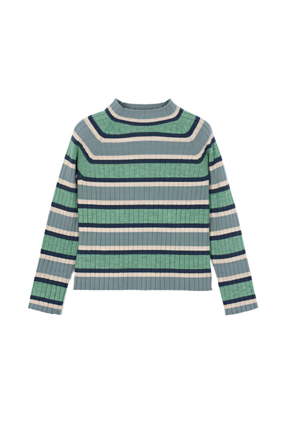 Mock Neck Knit Sweater