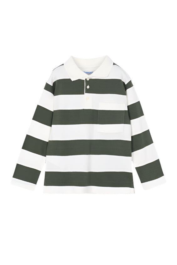 LS Striped Polo