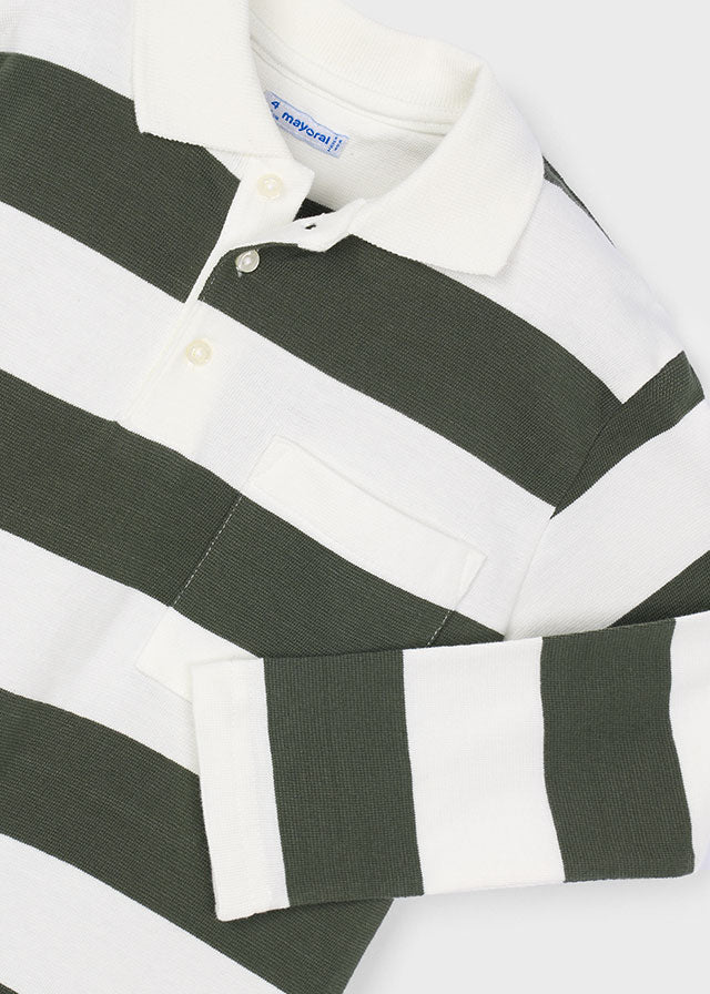 LS Striped Polo