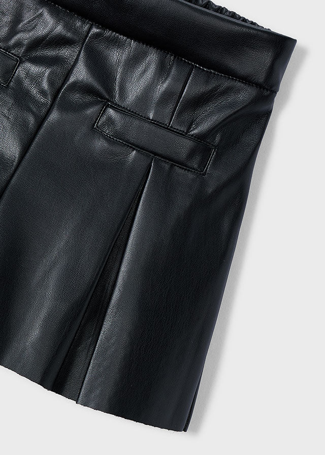 Leatherette Shorts