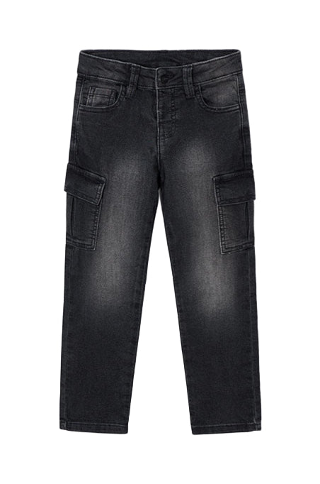 Soft Denim Cargo Pants