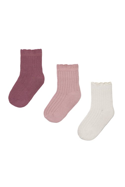 Baby 3pk Ribbed Socks