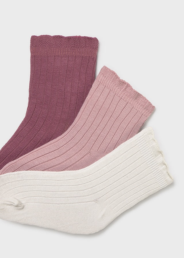 Baby 3pk Ribbed Socks