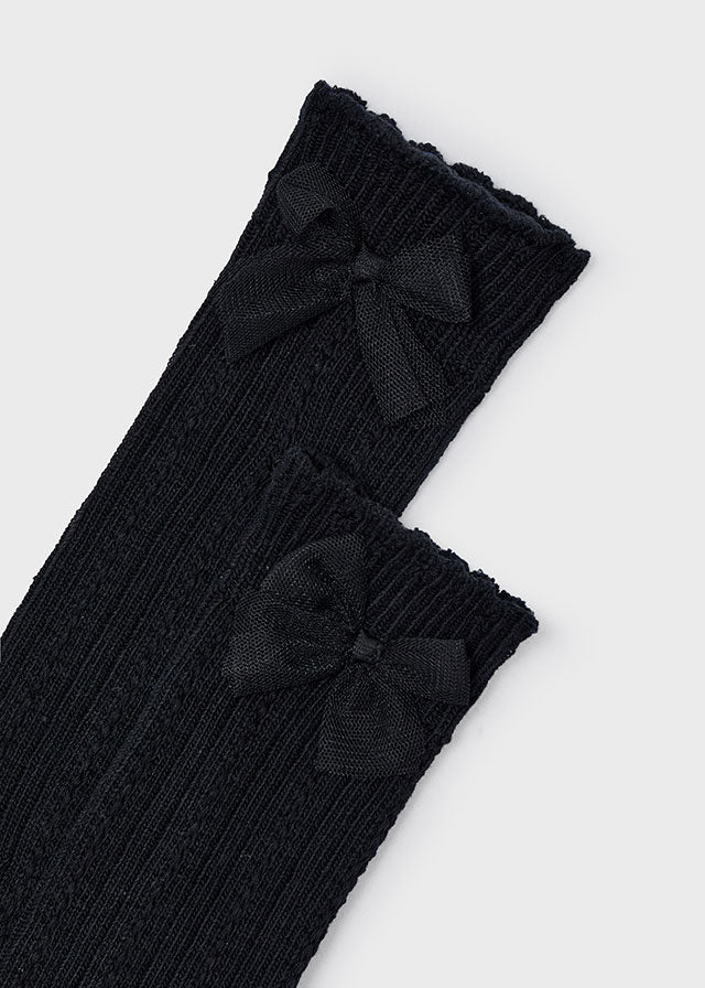 Knee High Bow Socks