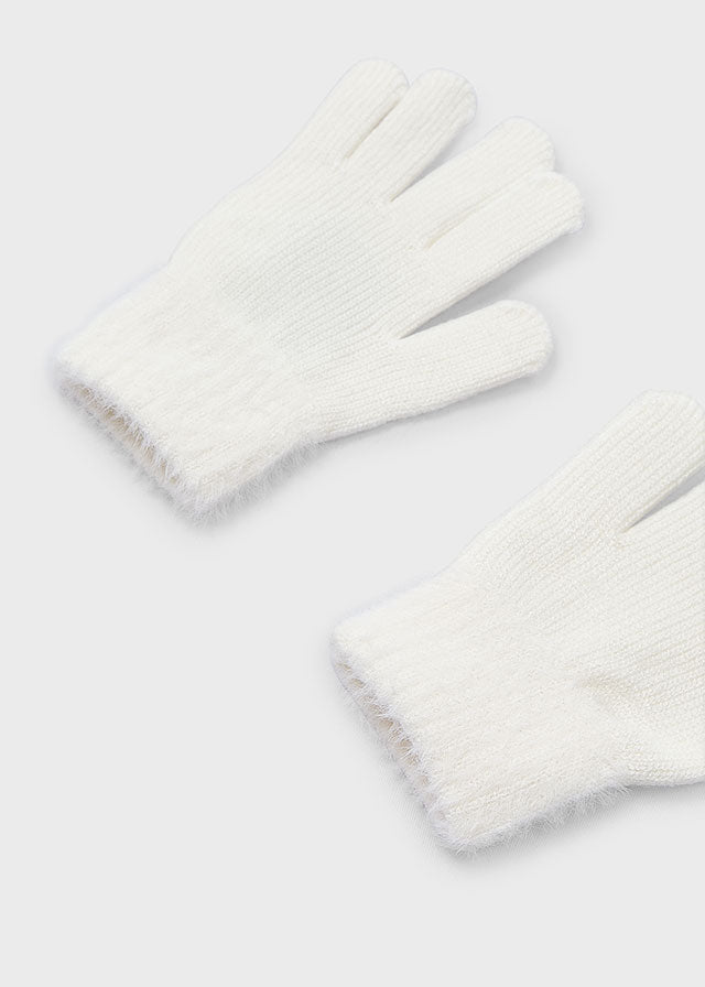 Faux Fur Knit Gloves