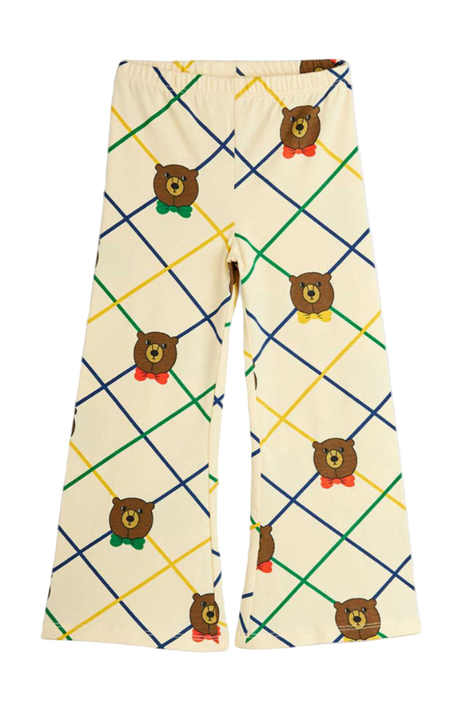 Bear Check AOP Flared Trousers