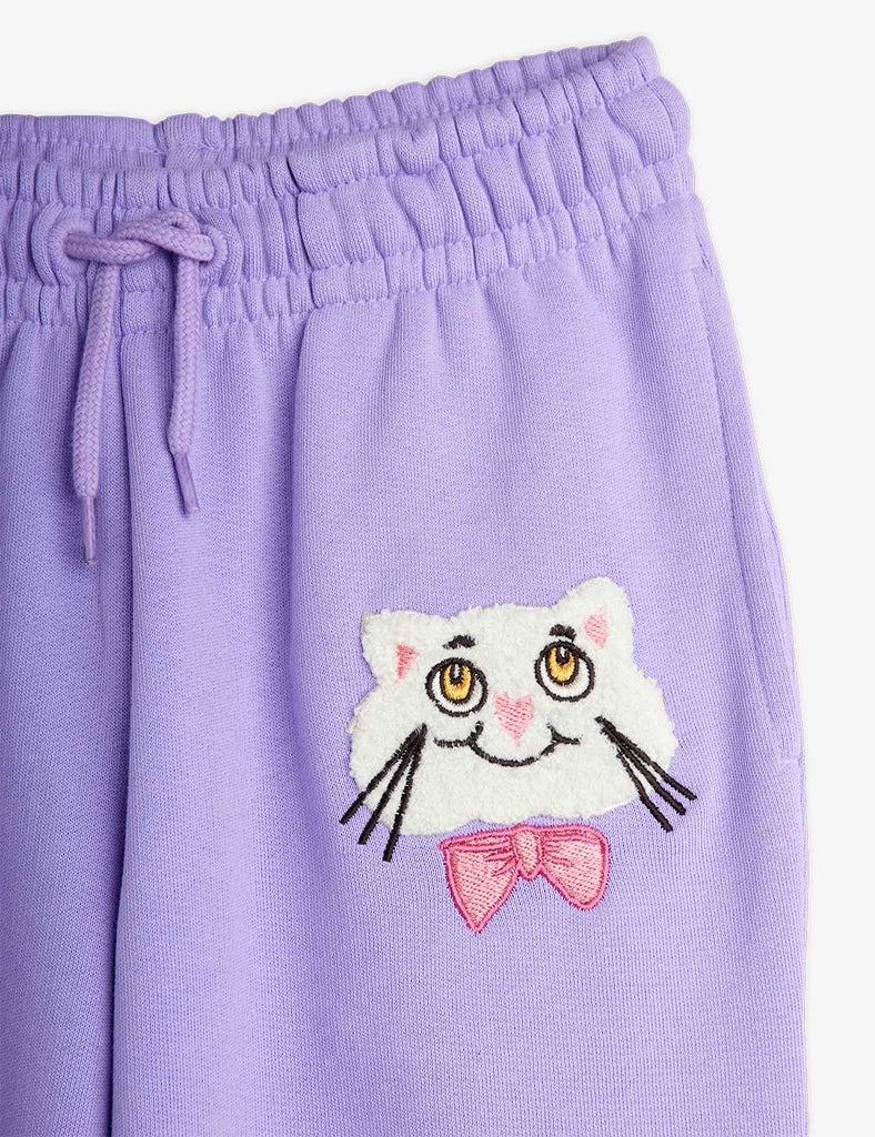 Cat w/Bowtie Chenille Sweatpants