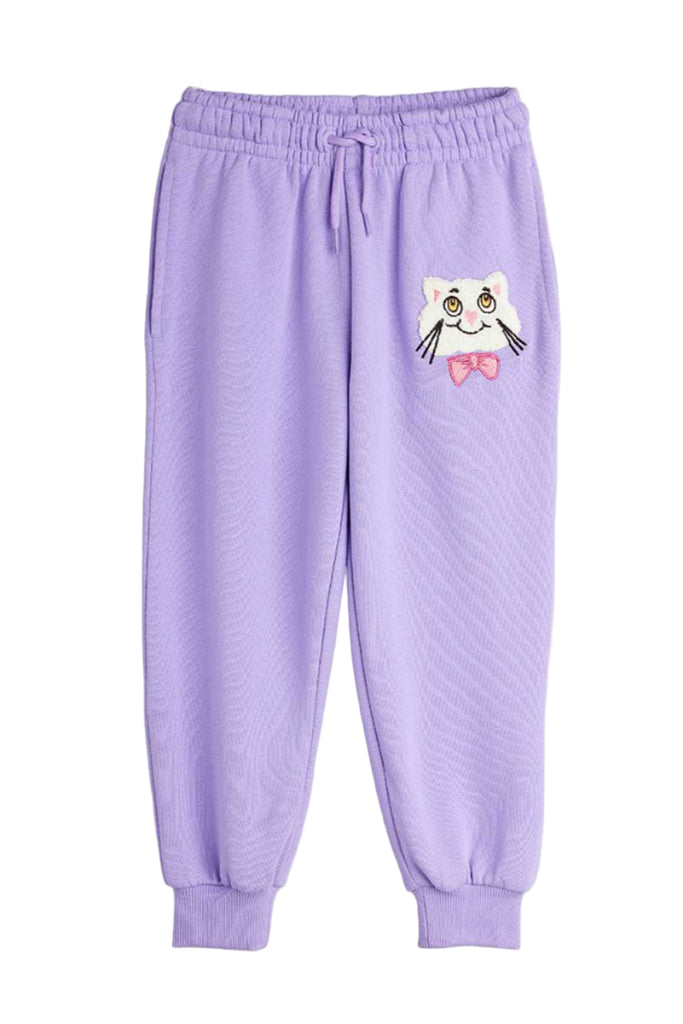 Cat w/Bowtie Chenille Sweatpants