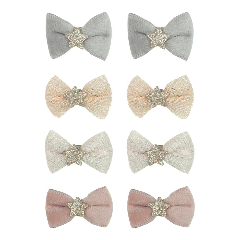 M & L Prima Ballerina Mini Bow Clips