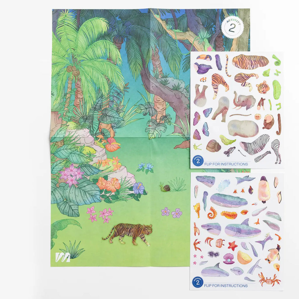 Animal Sticker Based Art Pack