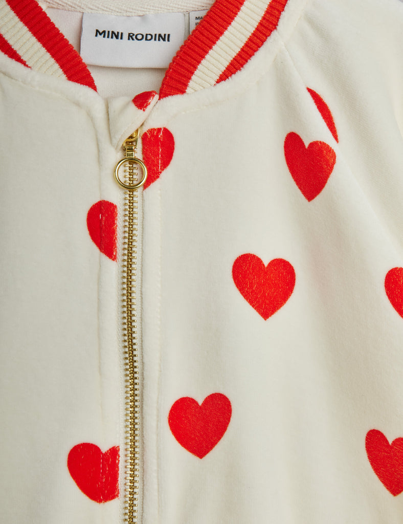 Hearts AOP Baseball Cardigan