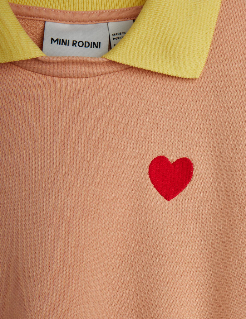 Heart EMB Collar Sweatshirt