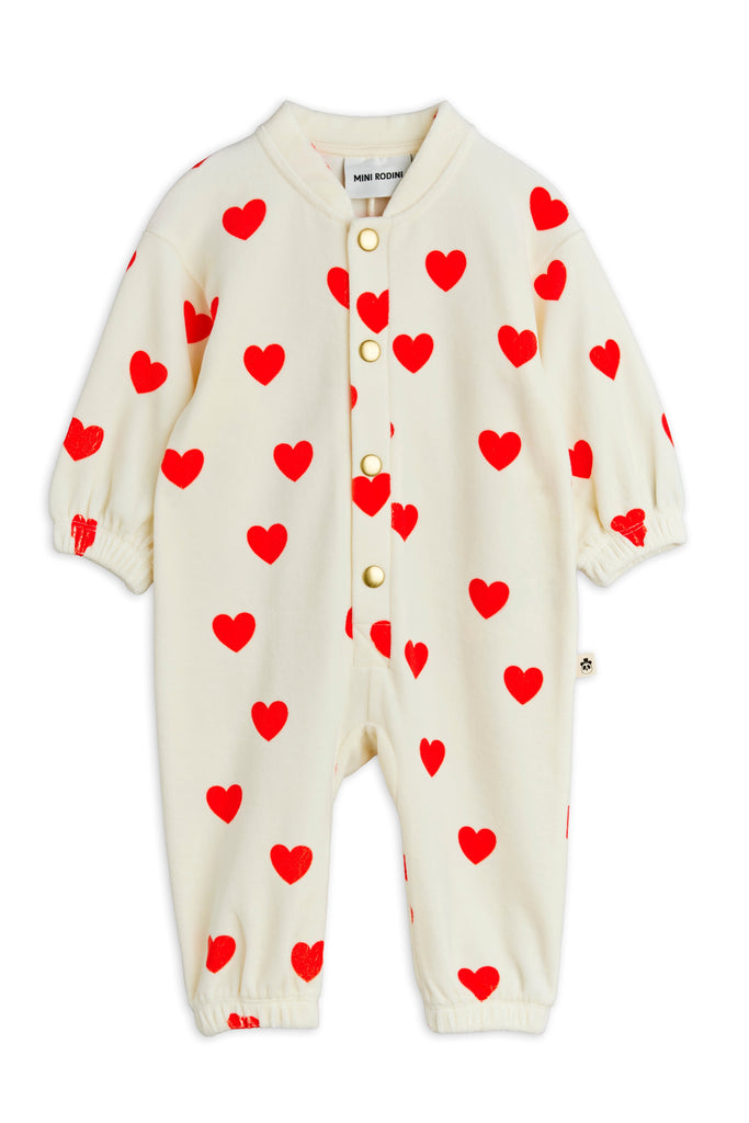 Hearts AOP Baby Jumpsuit