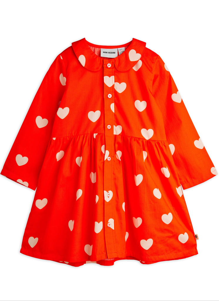 Hearts AOP Woven Dress