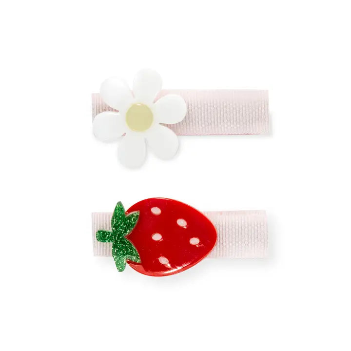 L & R Strawberry Daisy Clips