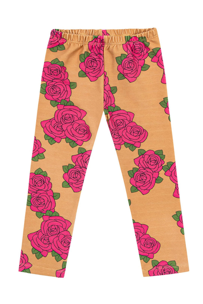 Leggings - Roses Orange