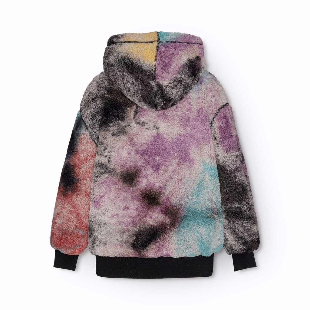 Molo Faux Sherpa Galactic Dye Hazzy Hoodie