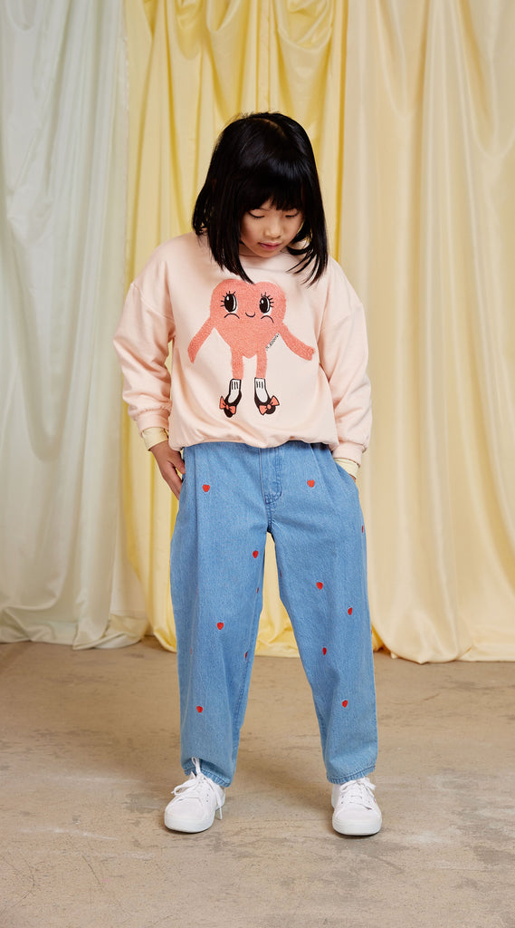 Heart In Shoes Chenille Sweatshirt