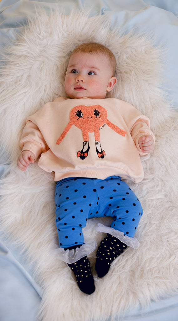 Heart In Shoes Chenille Sweatshirt