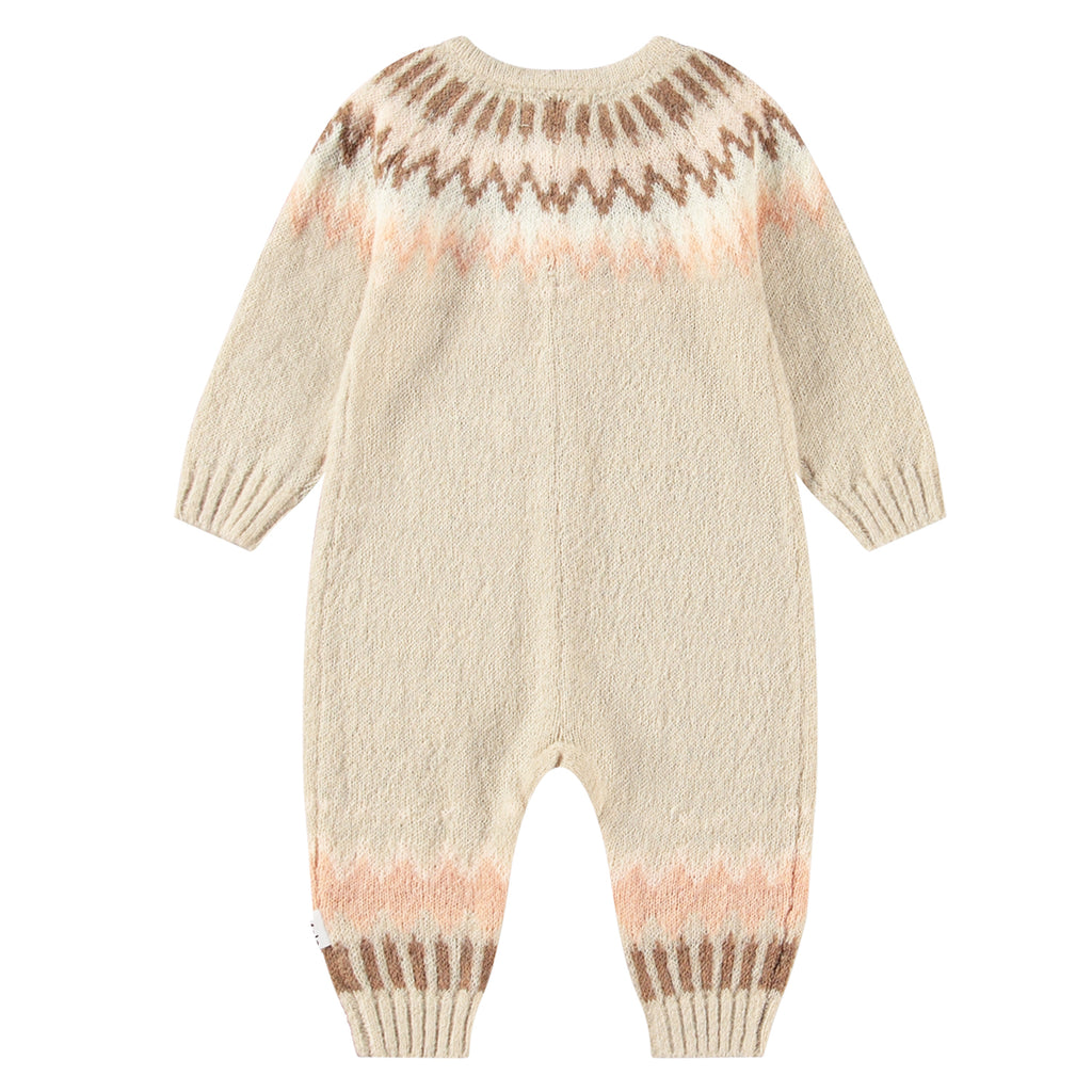 Molo Petal Blush Fairisle Frej Romper