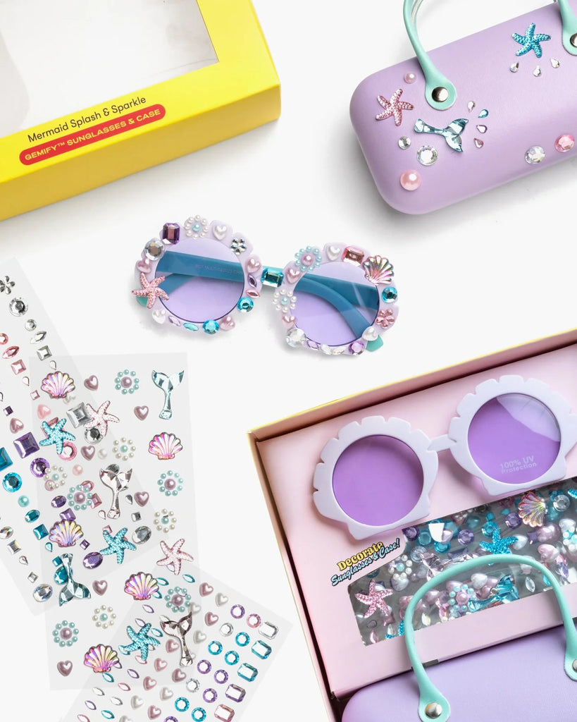 Mermaid Splash & Sparkles Sunglasses w/ Case