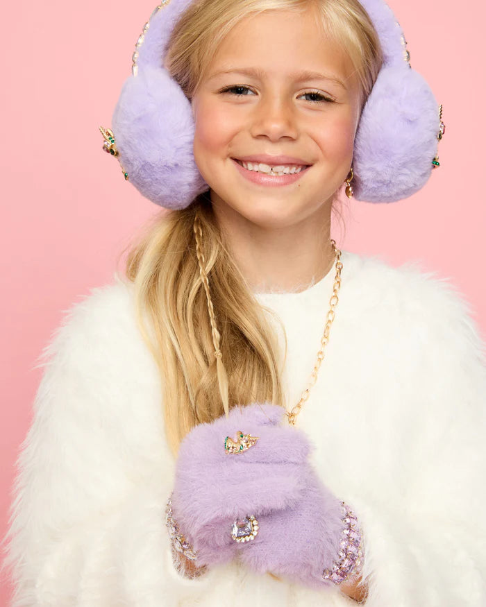 Lavender Dreams Jeweled Gloves