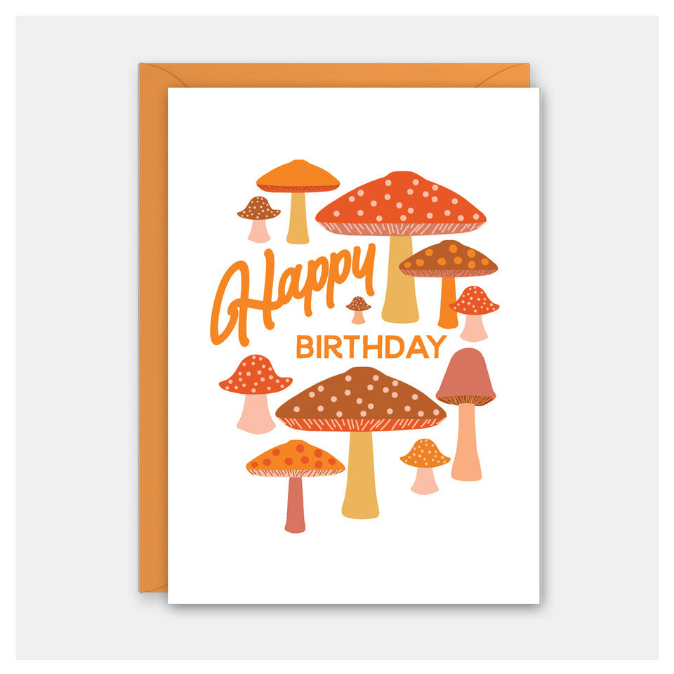 Mushrooms Birthday Crad
