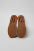 rubber sole of shoes on grey background
