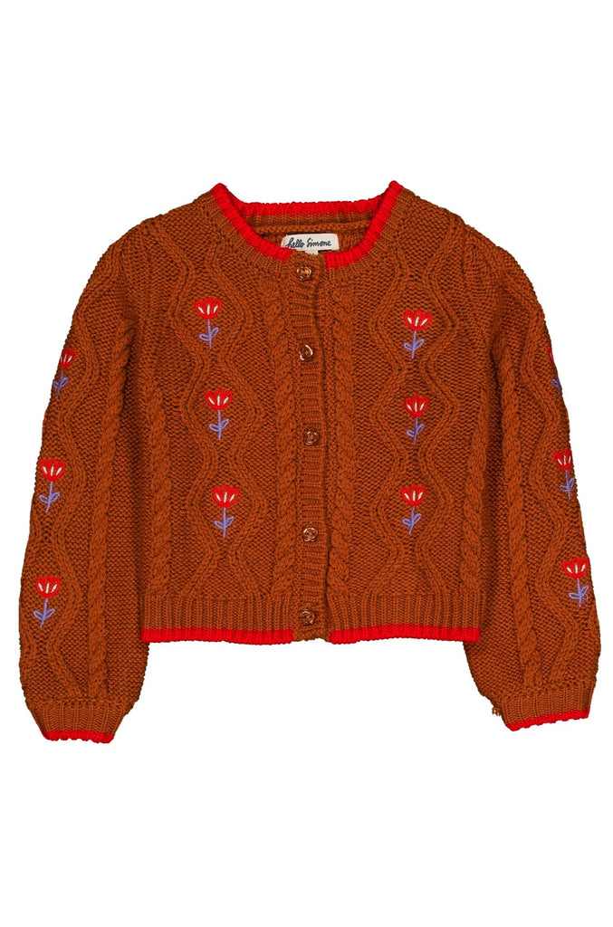Jeanette Baby Cardigan - Hazelnut