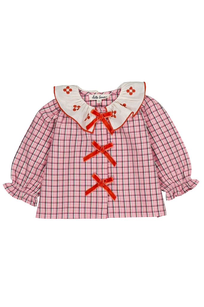 Myrtle Baby Blouse - Pink Check