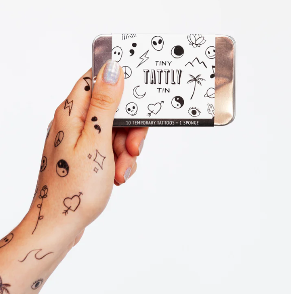 Tattly Flash Art Tiny Tattoo Tin