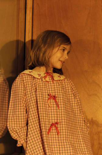 Groseille Dress - Pink Check