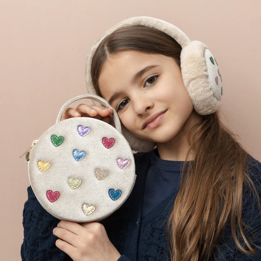 Jazzy Hearts Velvet Bag